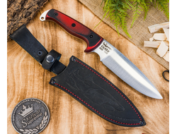 Нож Shark Convex AUS-8 (Cryo) Black-Red G10