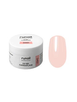 Камуфлирующий УФ-гель RuNail №3451 (цвет: розовая карамель), 15 г