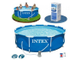 Круглый каркасный бассейн Metal Frame Pools 305х76см + фильтрующий насос (1250л/ч) Intex 28202