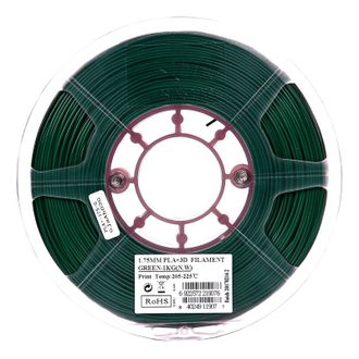 Катушка PLA+ пластика ESUN 1.75 мм 1кг., зеленая (PLA+175G1)