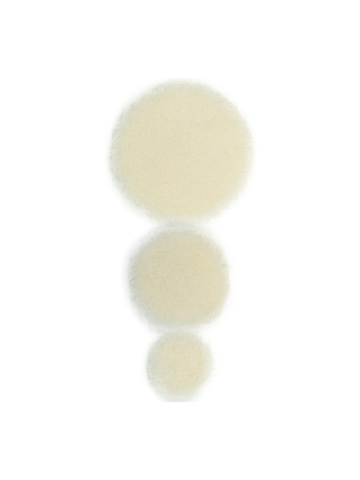 Полировальный круг комплект - меховой из натуральной овчины 75мм/50мм/30мм Au-33401