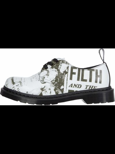 DR. MARTENS 1461 SEX PISTOLS ЧЕРНО-БЕЛЫЕ