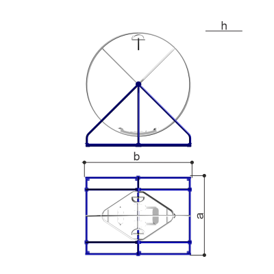 Колесо гимнастическое Romana 210.07.00