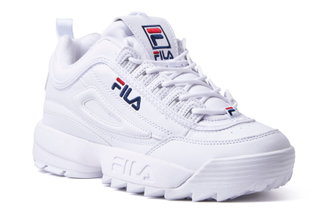 All white fila shoes store