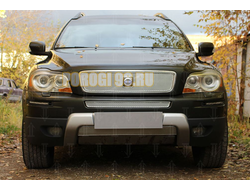 Защита радиатора Volvo XC90 2006-2009 black середина PREMIUM