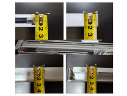 Линейка тонкая Slim оптическая для УЦИ ход-270 мм; общая длина-382 мм;