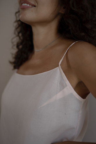 Комбинация из батиста (персиковая)