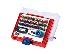 Набор вставок (бит) 1/4", PH, PZ, Hex, Torx, Slotted, 33 предмета МАСТАК 058-10033C