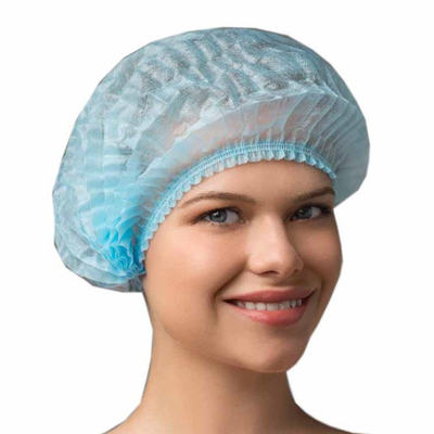 Шапочка одноразовая "Шарлотта", голубая (100 шт.)