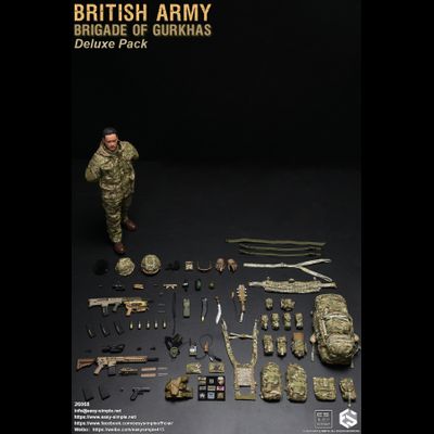 Боец бригады гуркхов Британской армии - Коллекционная ФИГУРКА 1/6 British Army Brigade of Gurkhas Deluxe Pack (26068) - Easy&amp;Simple