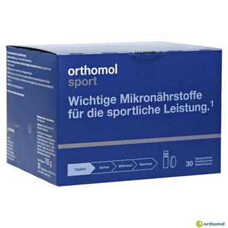 Витамины Orthomol Sport Taurine / Ортомол Спорт Таурин 30 дней (питьевые бутылочки/таблетки)