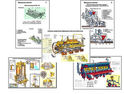 Плакаты ПРОФТЕХ "Овощные сеялки" (8 пл, винил, 70х100)
