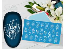 Слайдер с белой геометрией