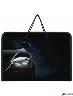 Папка для труда на молнии с ручками ПИФАГОР А4, 1 отделение, пластик, органайзер, «Car flash». 272231