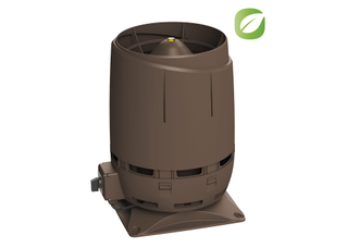 Вентилятор Vilpe FLOW ECo125S/125, 0-700 м3/час, с основанием 300х300 мм коричневый
