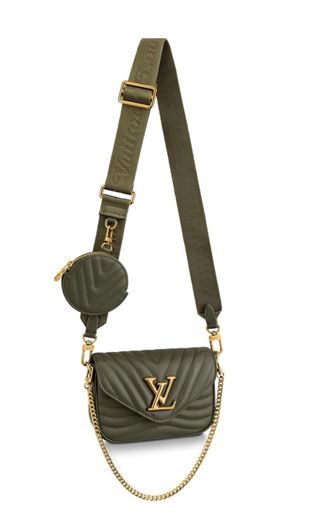 Женская сумка Louis Vuitton New Wave Multi Pochette хаки