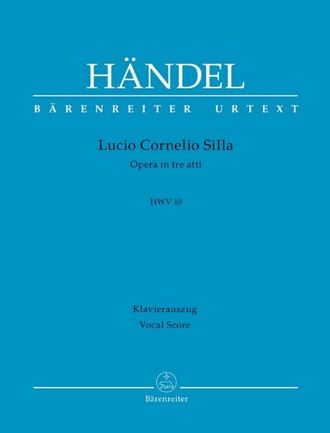 Händel. Lucio Cornelio Silla HWV10  Klavierauszug (it/dt)