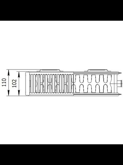 Радиатор стальной панельный Лемакс LEMAX VС22 500 * 400 500 600 700 800 900 1000 1200 1400 нижнее подключение