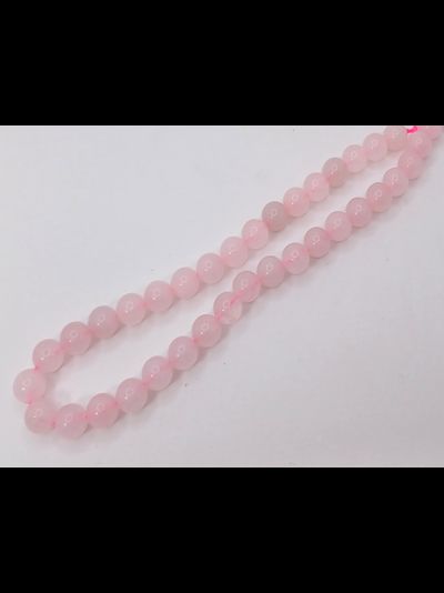Розовый  кварц 10 мм нить