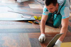 Укладка плитки (ПВХ плитка, линолеумная плитка, Art Vinyl, Forbo Effecta ит.п.)