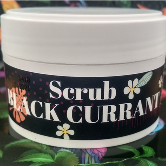 Скраб для тела и кожи головы ягодный с черной смородиной SCRUB BLACK CURRANT 100 мл