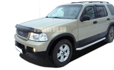 Пороги с накладным листом	d76 для Ford Explorer 3 (2002-2006)