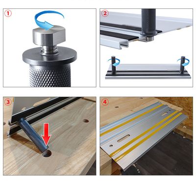 Фиксаторы для направляющих шин в монтажный стол (2 шт.)