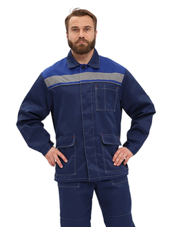 Костюм "УДАРНИК" куртка/брюки Т.СИНИЙ/ВАСИЛЁК