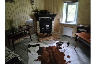 Угловой электрический камин Дублин