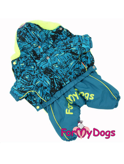 Комбинезон для собак Бирюза-Лайм