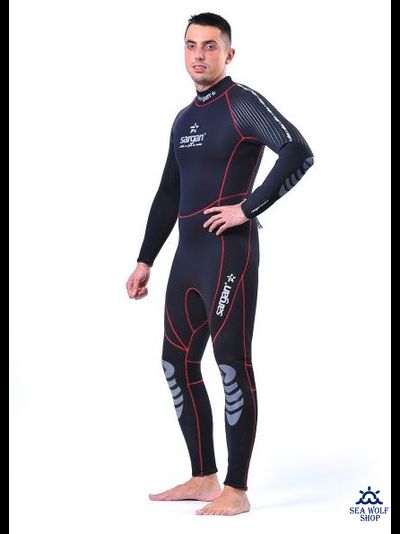 Гидрокостюм неопрен 3мм Sargan "NERO" Long men р.XL