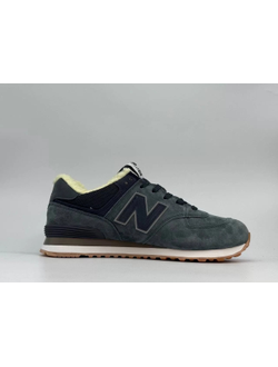New Balance 574 Dark Grey С Мехом
