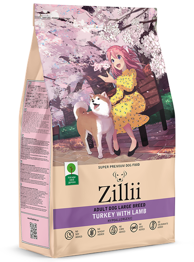 ZILLII Adult Large Breed Корм сухой для взрослых собак крупных пород Индейка с Ягненком 15 кг