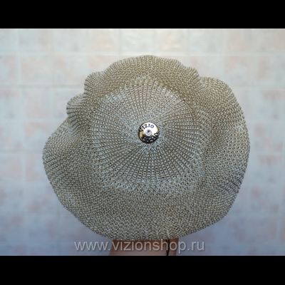 Берет с кружевом летний Vizio 4813 бежевый
