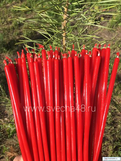 Свеча Красная №60(1час 20 минут горения).