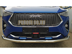 Защита переднего бампера с подгибами d60 для Haval F7/F7x (2019-2022)