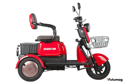 Электротрицикл Rutrike Gelbert Sun 48V/60V 650Вт красный