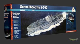 5603. Быстроходный катер SCHNELLBOOT S - 100 - PRM EDITION (1/35 99,9см)