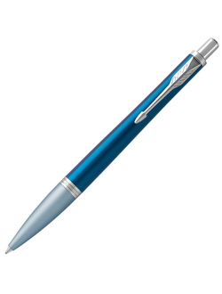 Ручка подарочная шариковая PARKER "Urban Premium Dark Blue CT", темно-синий корпус, хромированные детали, синяя, 1931565