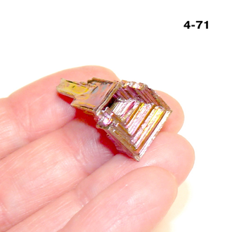 Висмут выращенный (кристалл) №4-71: 7,7г - 27*14*11мм