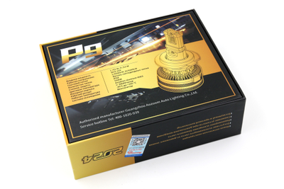 Светодиодные автолампы головного света Aozoom P9/H1 с вентилятором 12V, 52W, 5500K, чип Korea WT52 (2шт)