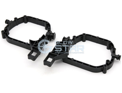 BMW X5 III F15 (2013-2018) пластиковые (автокорректор) без AFS переходные рамки для замены линз (комплект, 2шт)