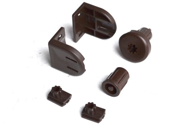 Комплектующие рулонных штор Мини День-Ночь (Зебра), цвет коричневый