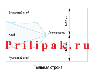 Прилипак Почтовый 242х185мм многократное вложение документов