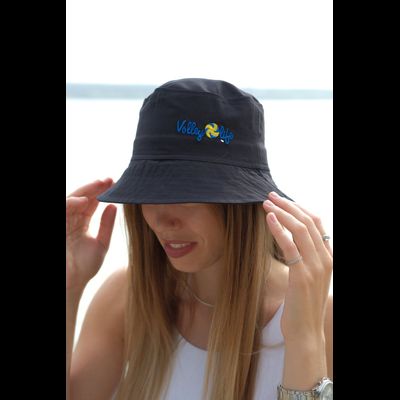 Панама взрослая черная (логотип Volleylife)