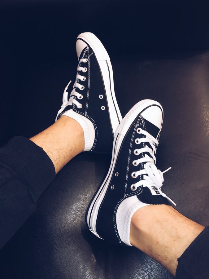 Кеды Converse черные низкие мужские | классическая мужская обувь