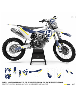Наклейки на мотоцикл GR7 ГР7/ HUSQVARNA TE FE TX 2017-2019,  TC FC FS 2017-2018 #5714-1
