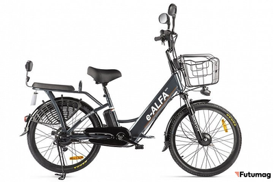 Велогибрид GREEN CITY e-ALFA new Темно-серый
