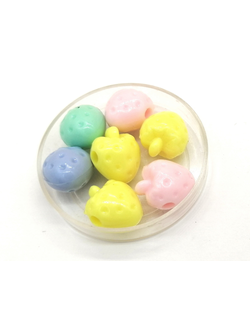 Бусины пластиковые фигурные, 12 мм ягодка 2 микс