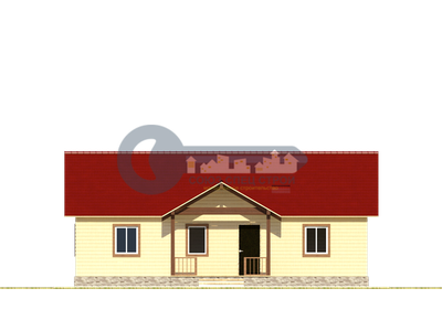 ДЖ-09 ГАБАРИТНЫЕ РАЗМЕРЫ: (8Х12М) 1 ЭТАЖ, ОБЩАЯ ПЛОЩАДЬ: 101,6М²